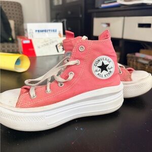 Converse Coral High-Top Sneakers